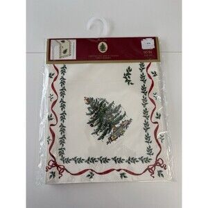 NEW Spode Holiday Christmas Tree Ribbons and Bows Table Runner 90" SEALED